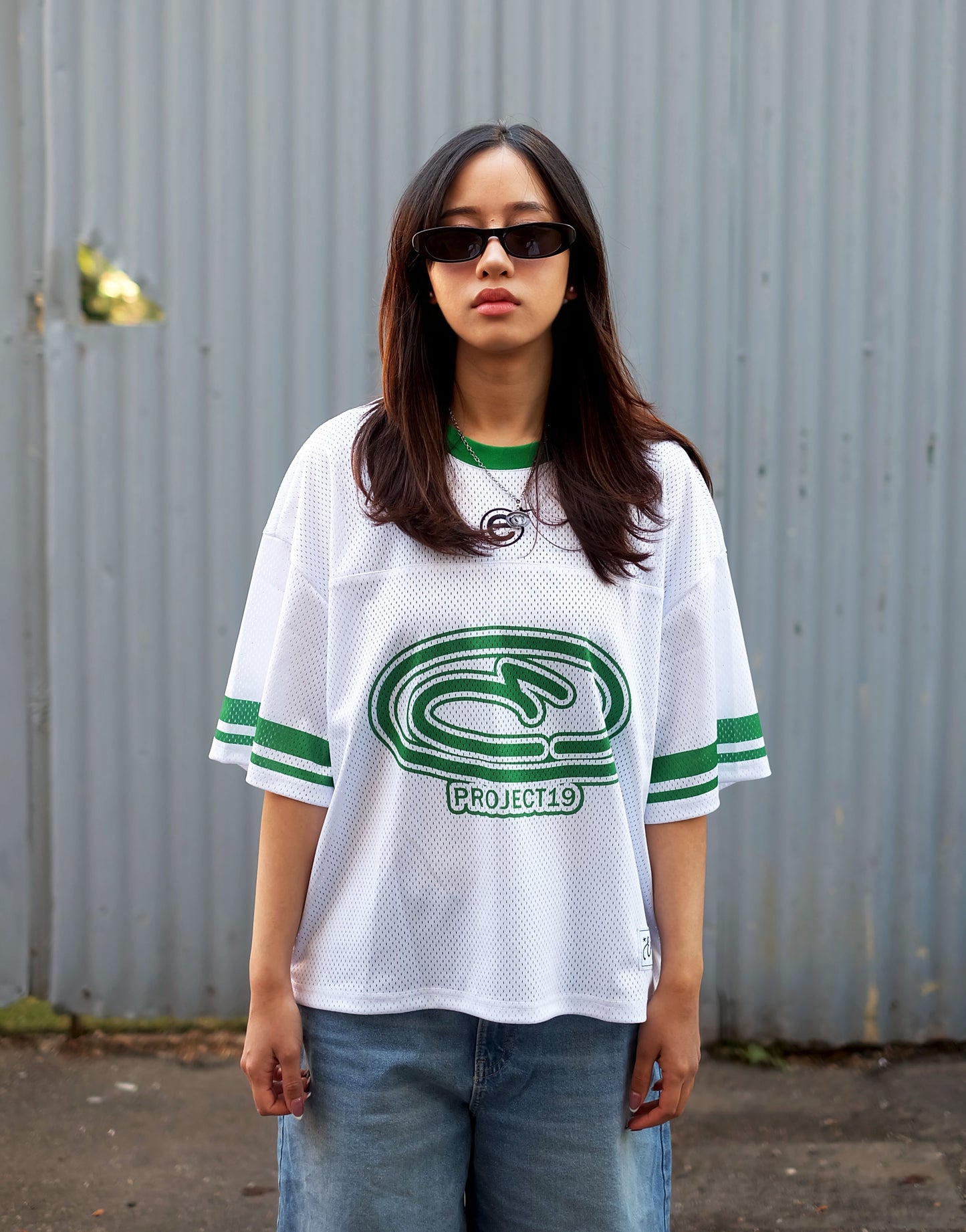 MESH JERSEY - White/Green