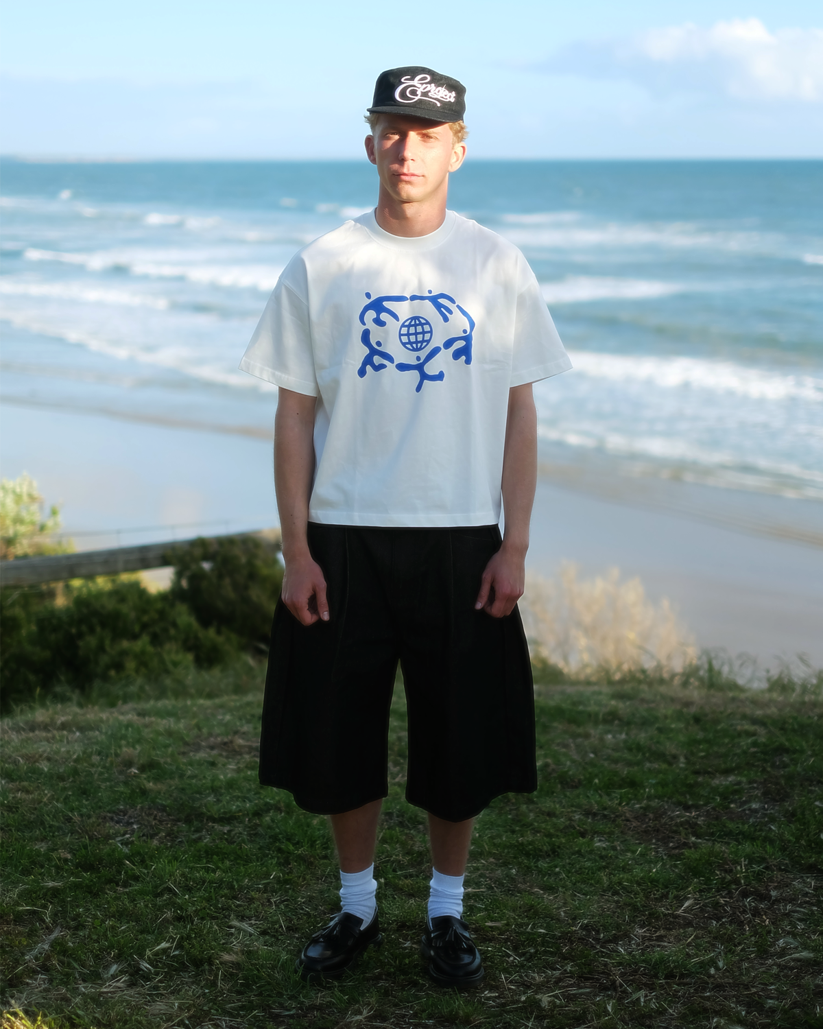 EARTH IS US TEE - White