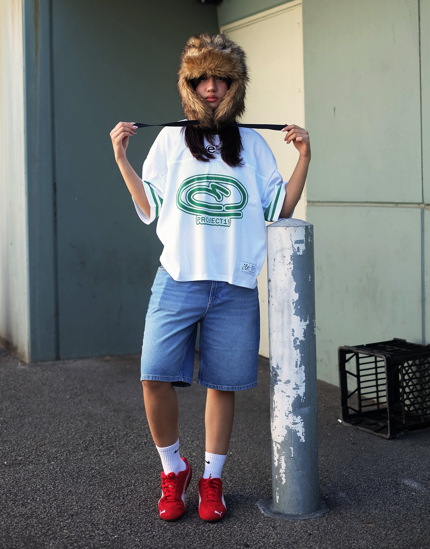 MESH JERSEY - White/Green