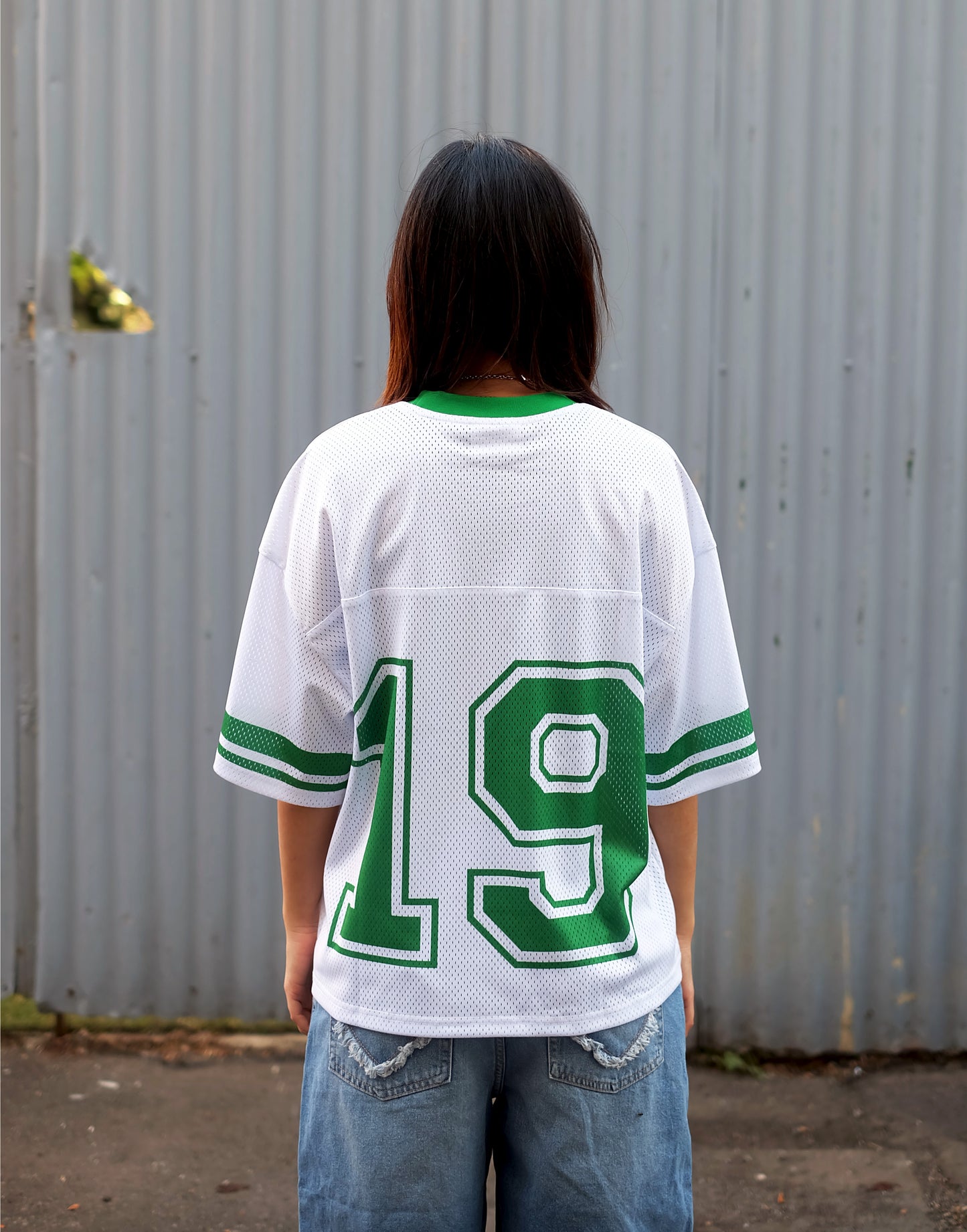 MESH JERSEY - White/Green
