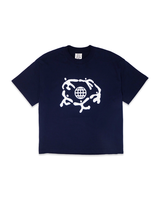 EARTH IS US TEE - Navy