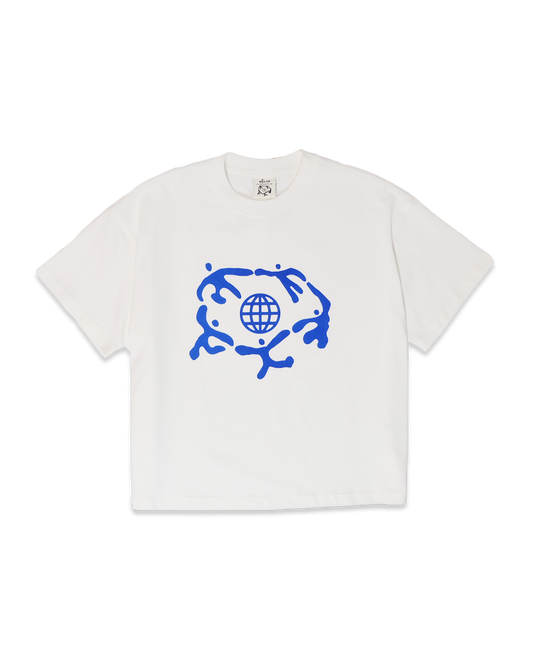 EARTH IS US TEE - White