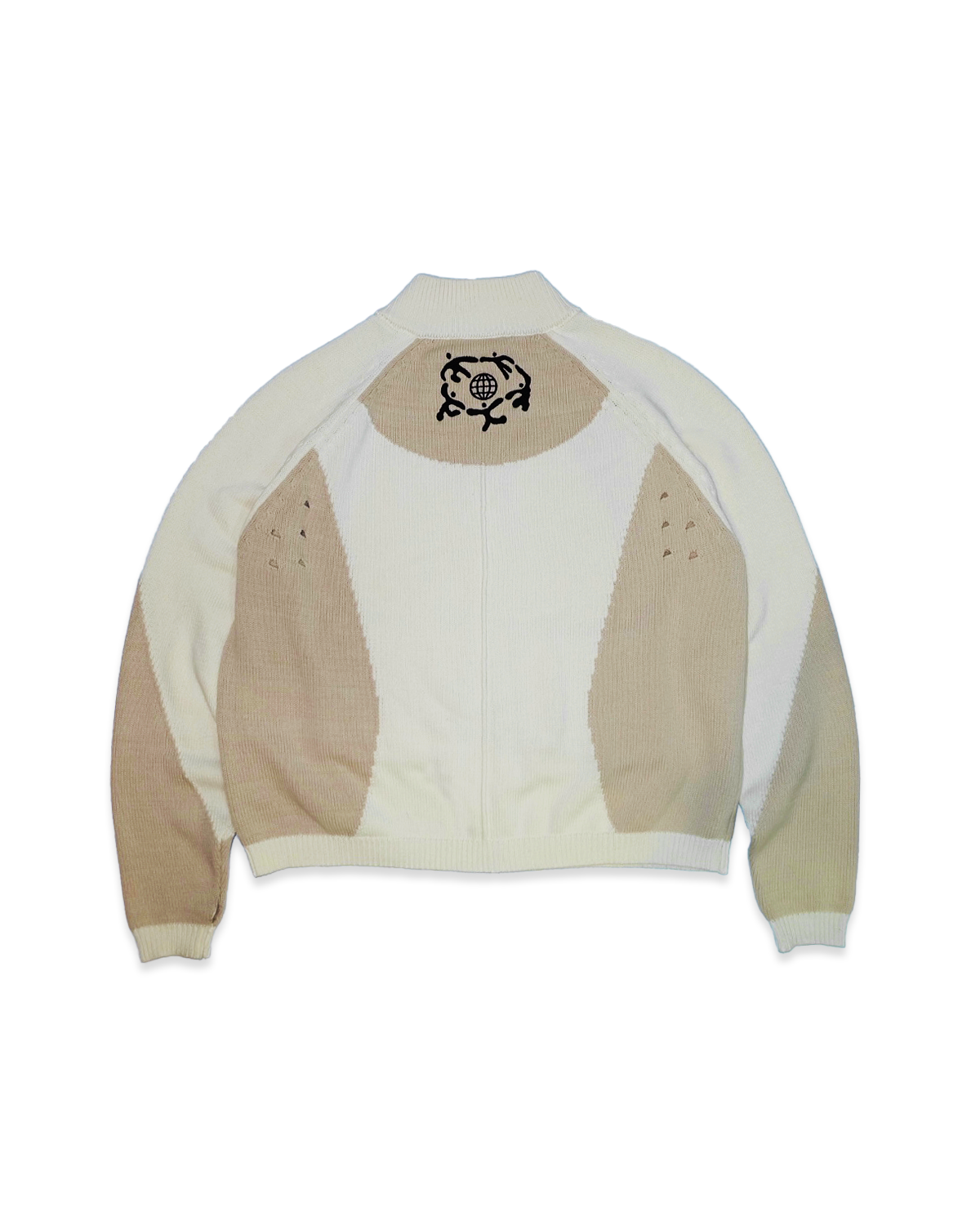 KNIT ZIP UP CARDIGAN