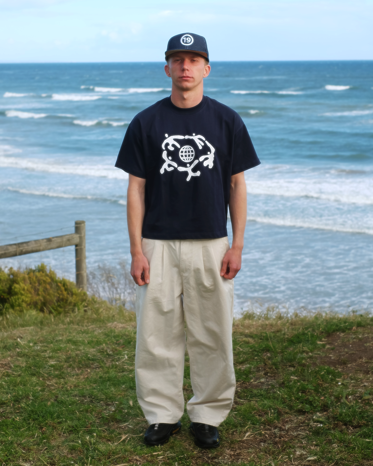 EARTH IS US TEE - Navy