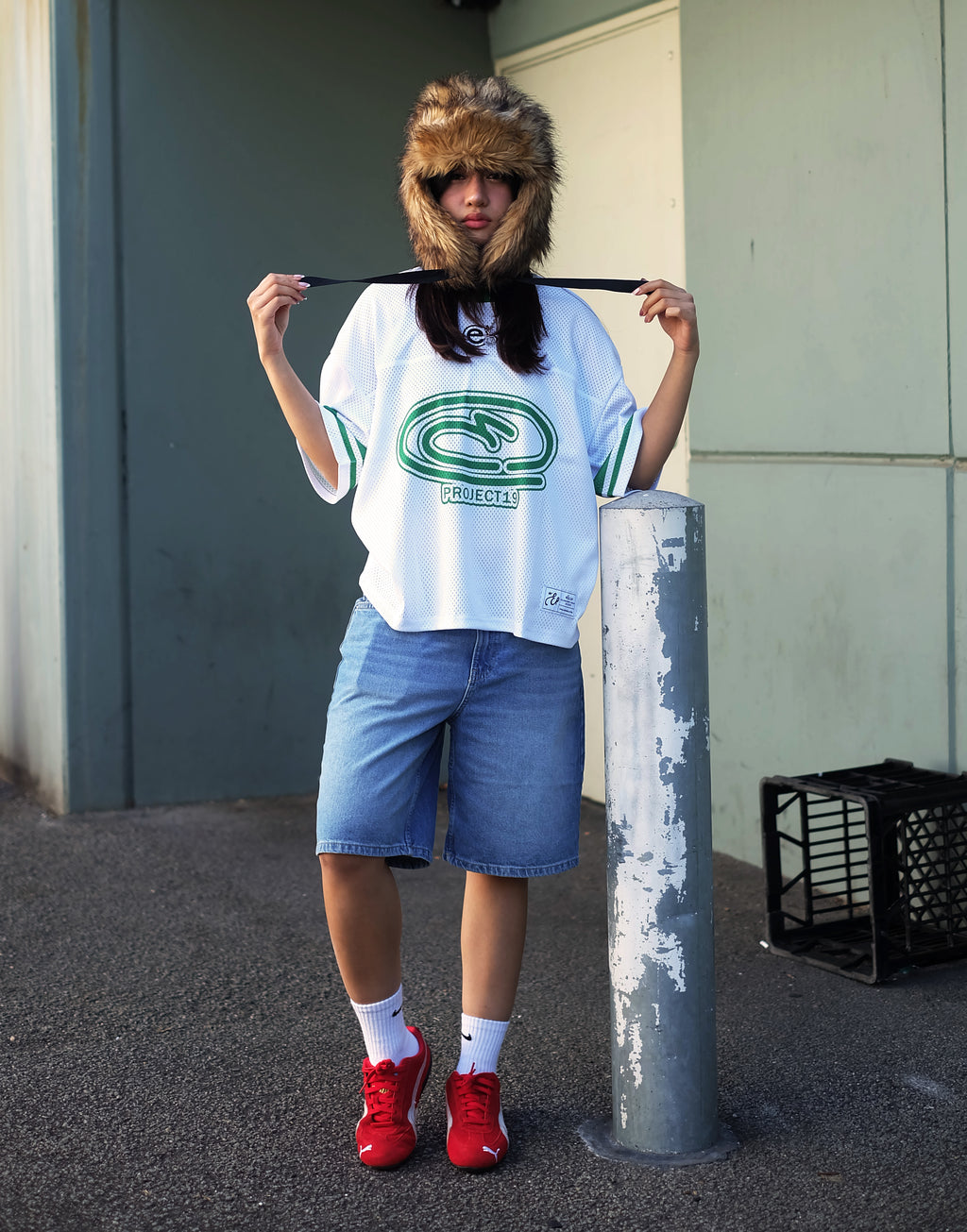 MESH JERSEY - White/Green
